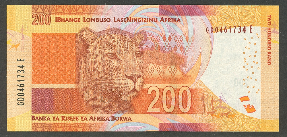 South Africa, P-137 2013 New Variety 200 Rand, GemCU